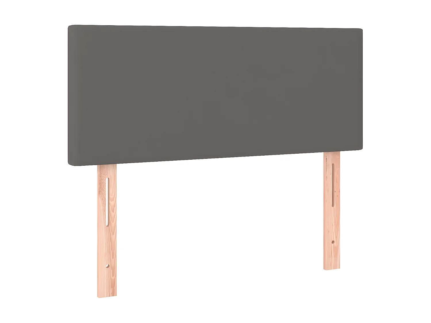 Sommier à lattes de lit et matelas et LED Gris 100x200