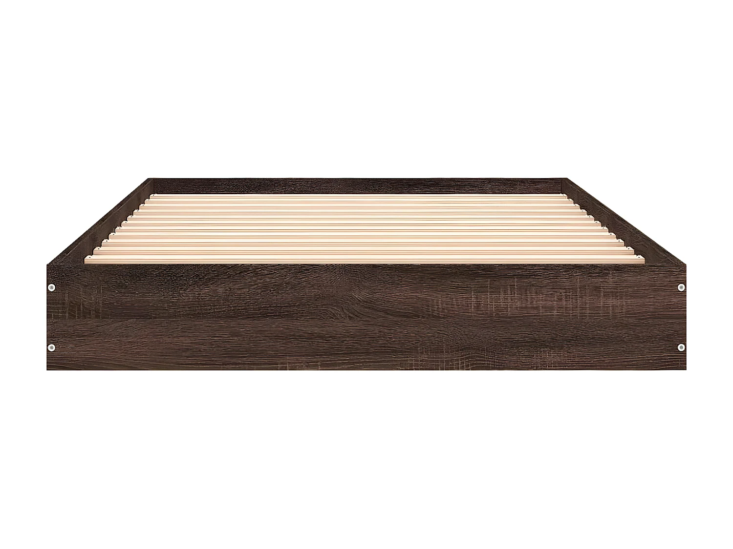 Cadre de lit chêne marron 90x190 bois d'ingénierie