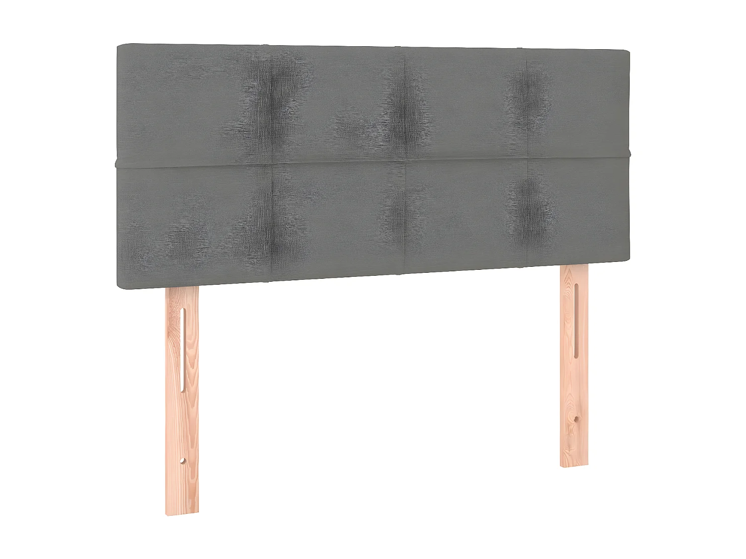 Sommier à lattes de lit et matelas et LED Gris foncé 100x200