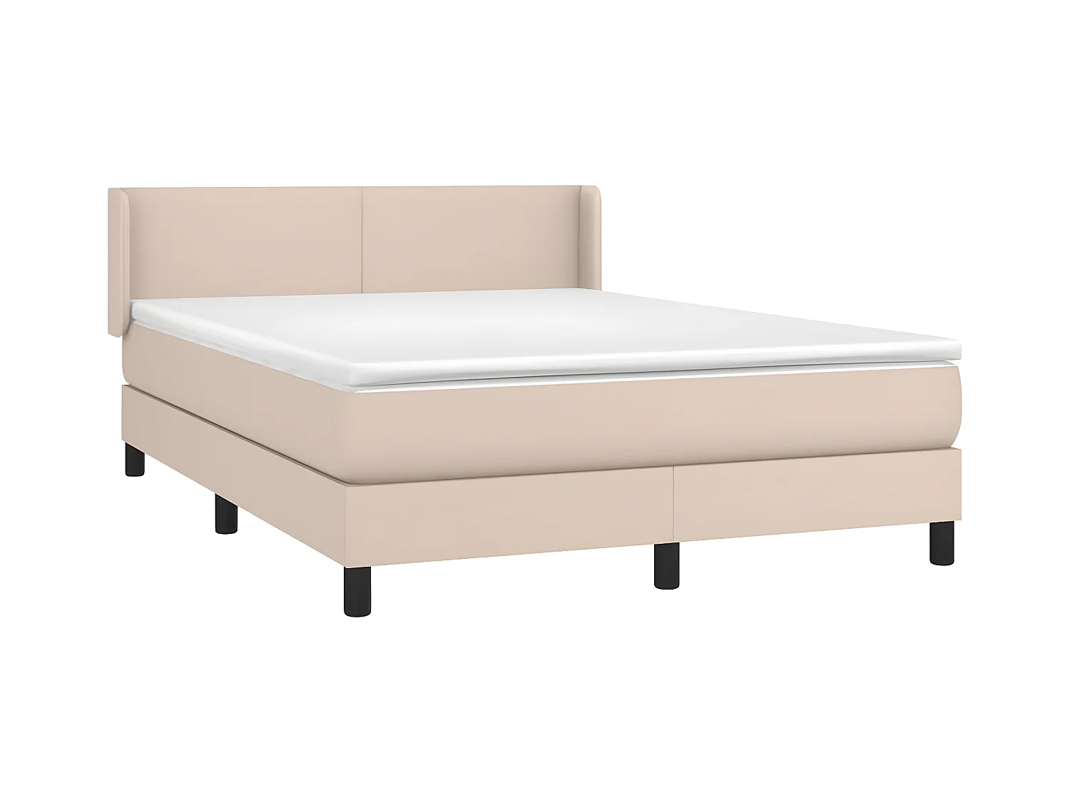 Sommier à lattes de lit avec matelas Cappuccino 140x190