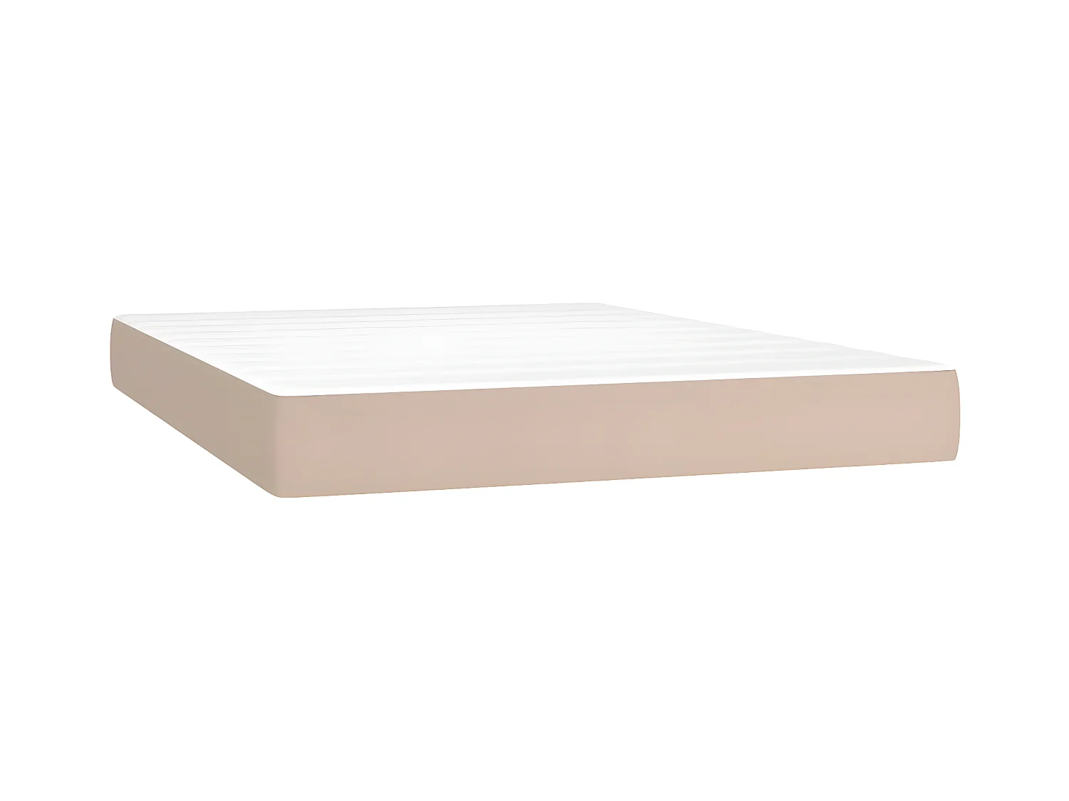Sommier à lattes de lit avec matelas Cappuccino 140x190