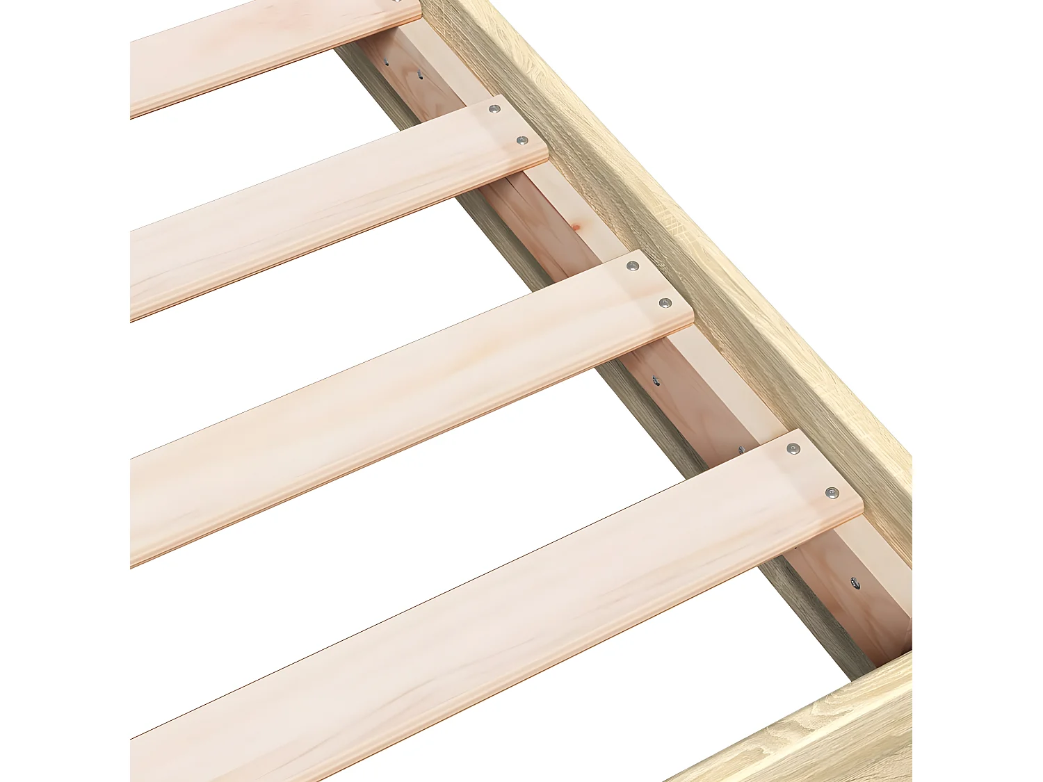 Cadre de lit chêne sonoma 75x190 bois d'ingénierie