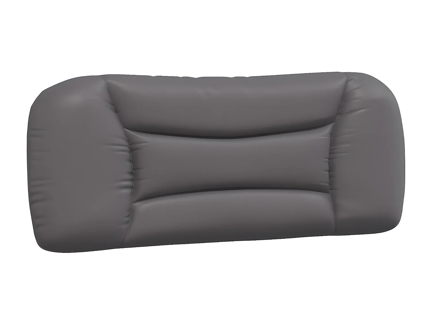 Lit avec matelas gris 100x200 similicuir