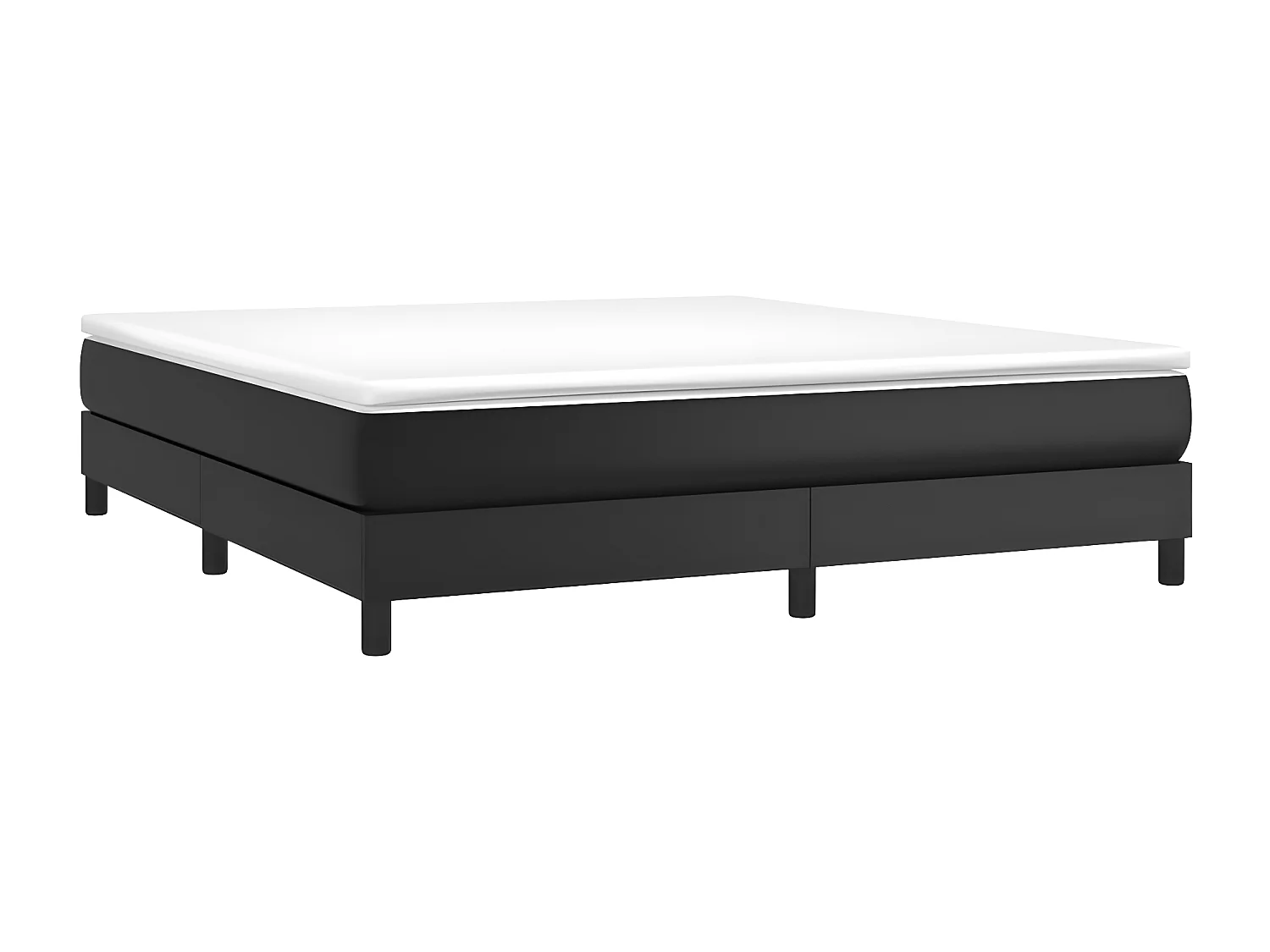 Cadre de lit Noir 180x200 Similicuir