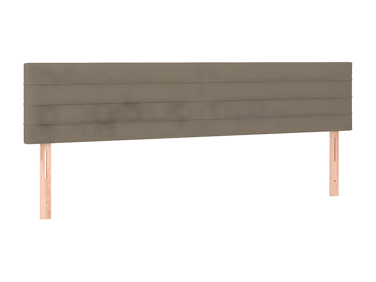 Sommier à lattes de lit avec matelas Taupe 180x200 Tissu
