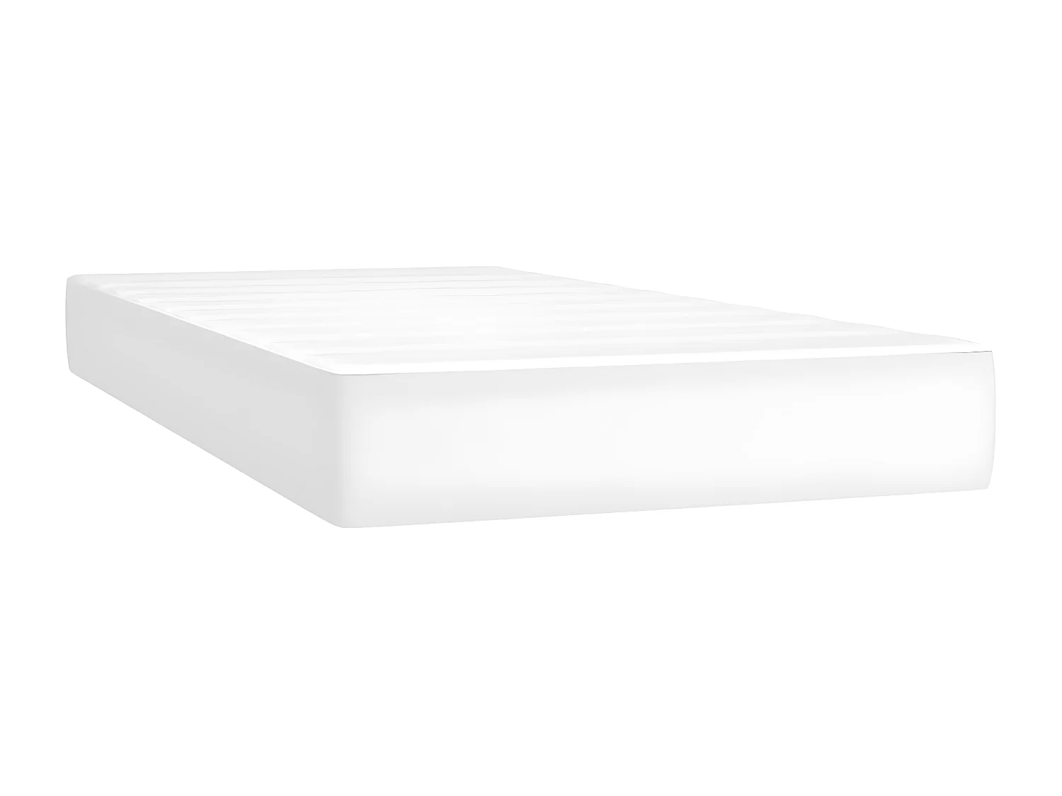 Sommier à lattes de lit avec matelas et LED Blanc 200x200