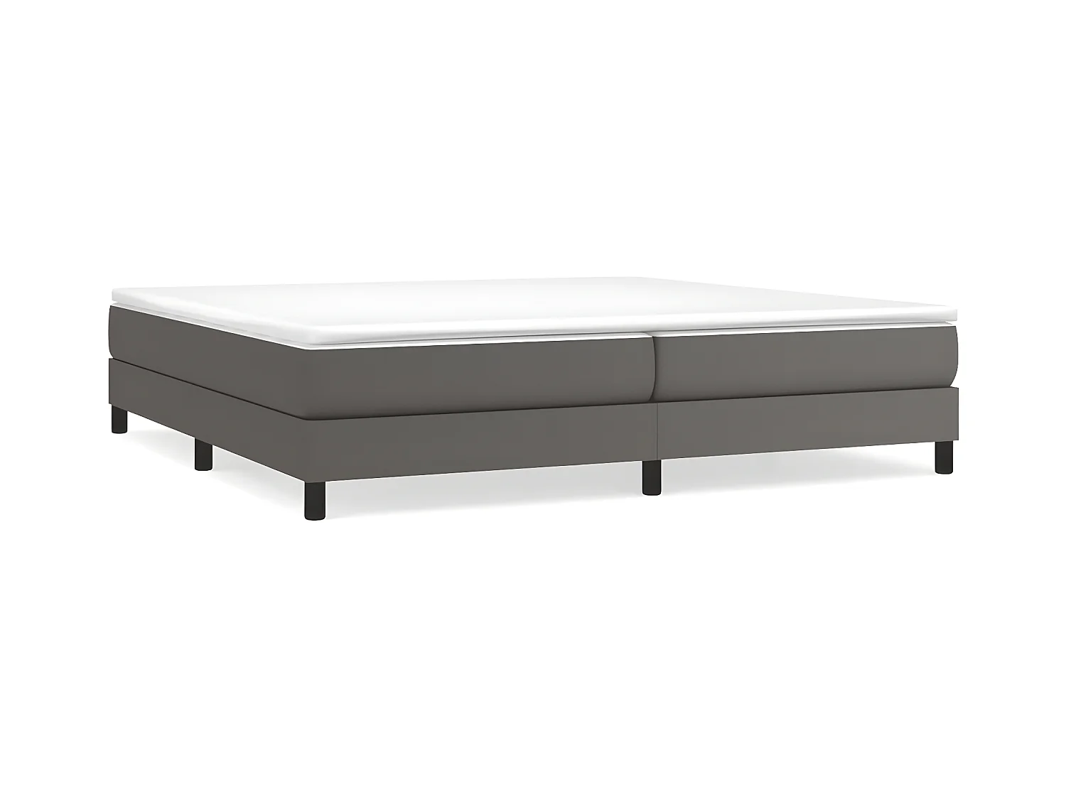 Cadre de lit Gris 200x200 Similicuir