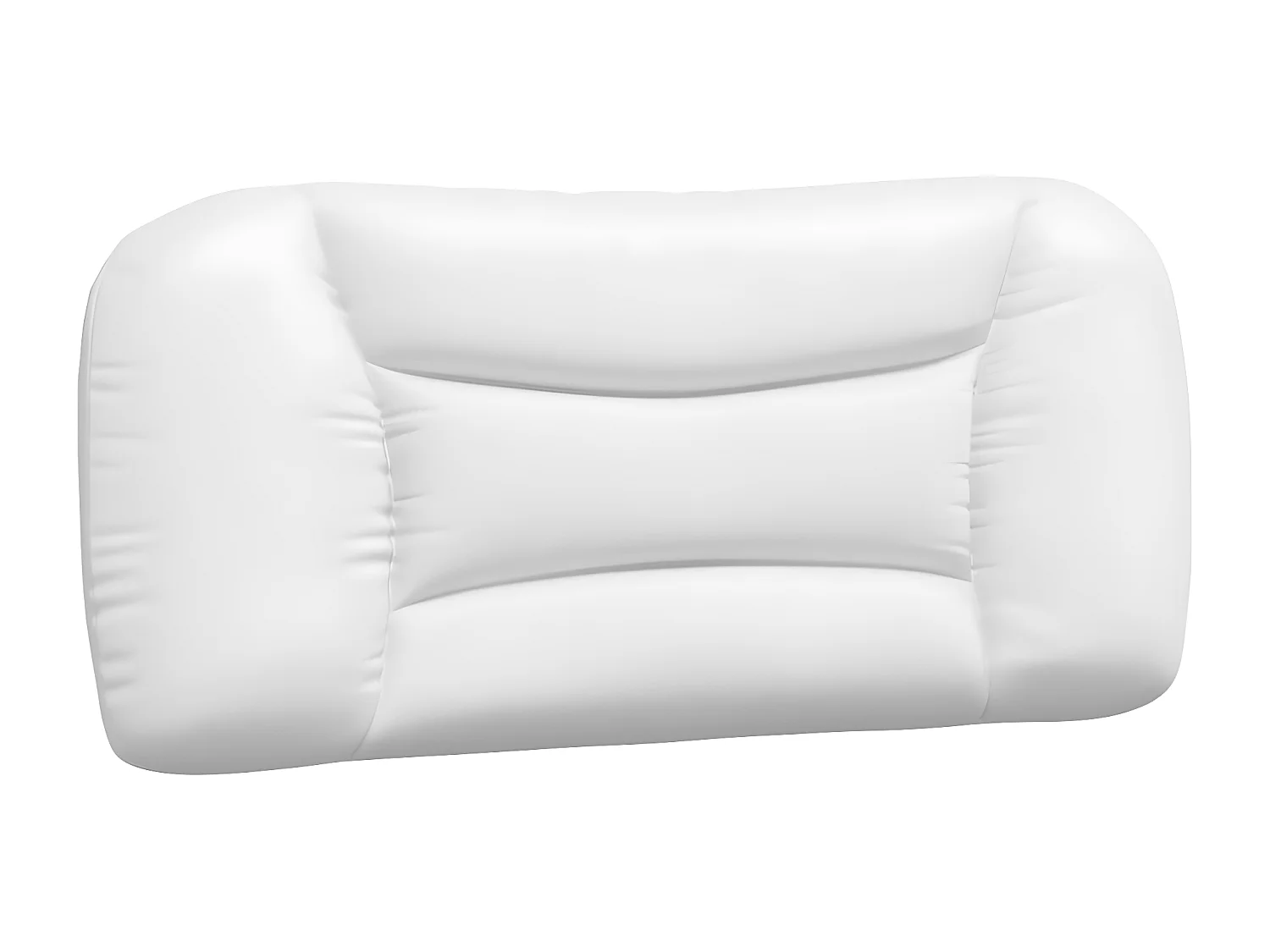 Lit avec matelas blanc et noir 80x200 similicuir