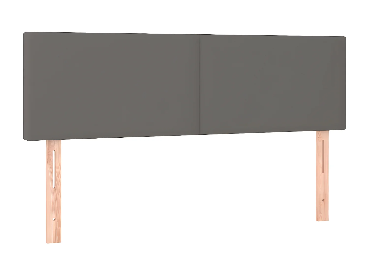 Sommier à lattes de lit avec matelas et LED Gris 140x200