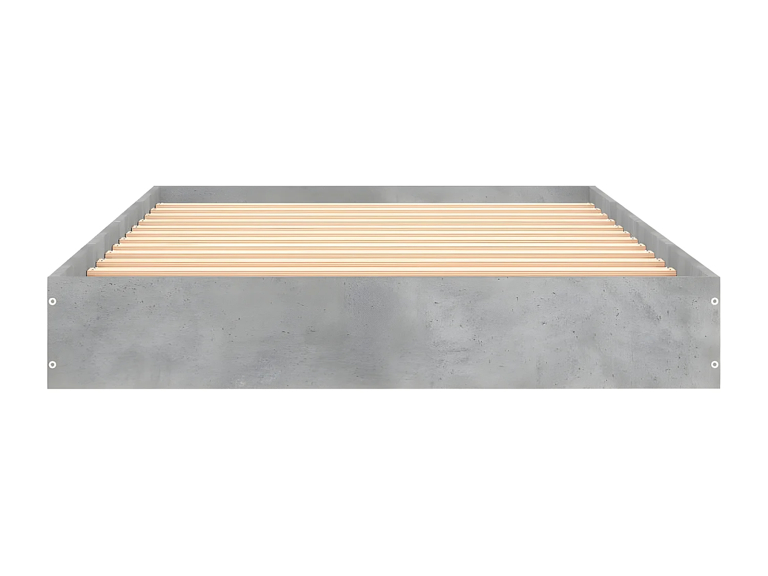 vidaXL Estructura de cama madera de ingeniería gris hormigón 90x190 cm