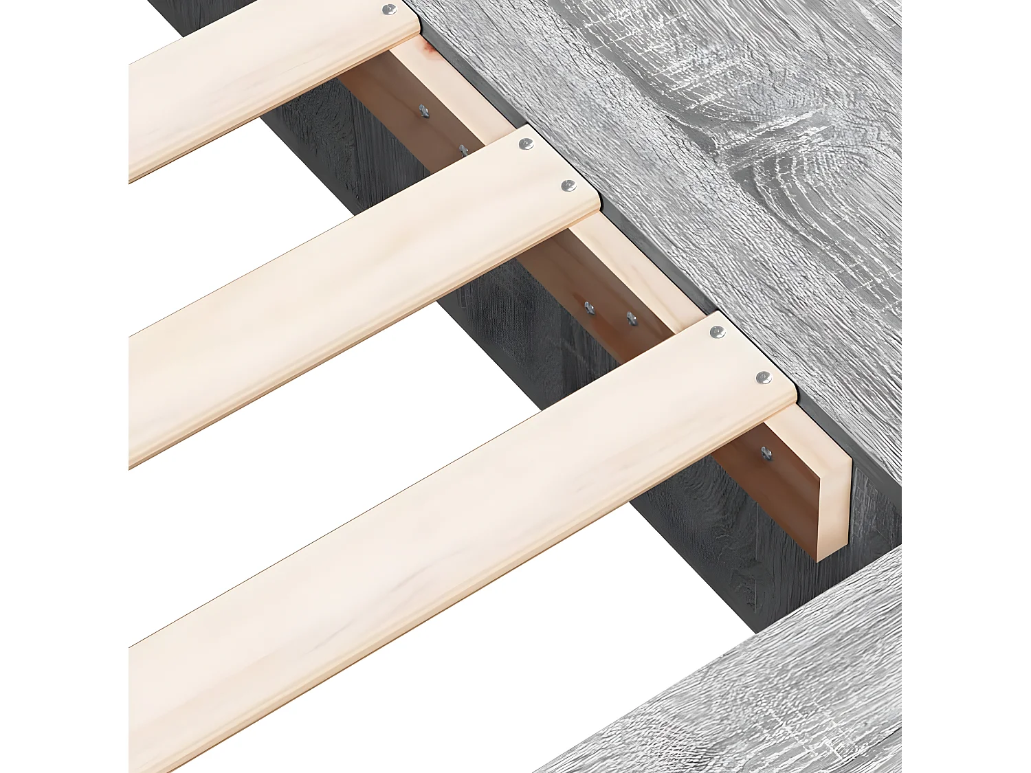Cadre de lit sonoma gris 100x200 bois d'ingénierie