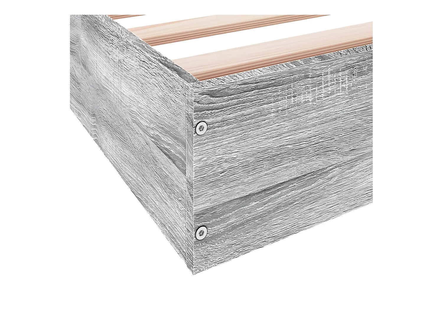 Cadre de lit sonoma gris 160x200 bois d'ingénierie