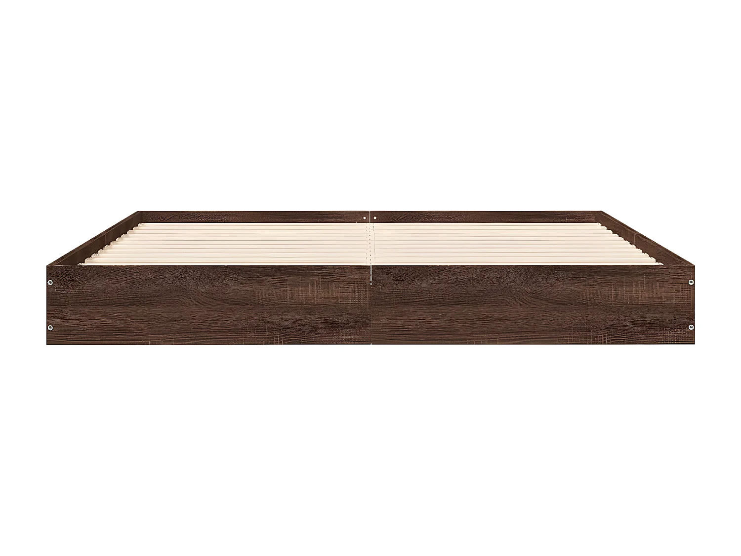 Cadre de lit chêne marron 140x200 bois d'ingénierie