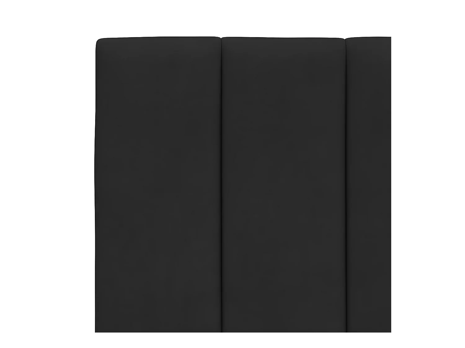 Lit avec matelas noir 80x200 velours