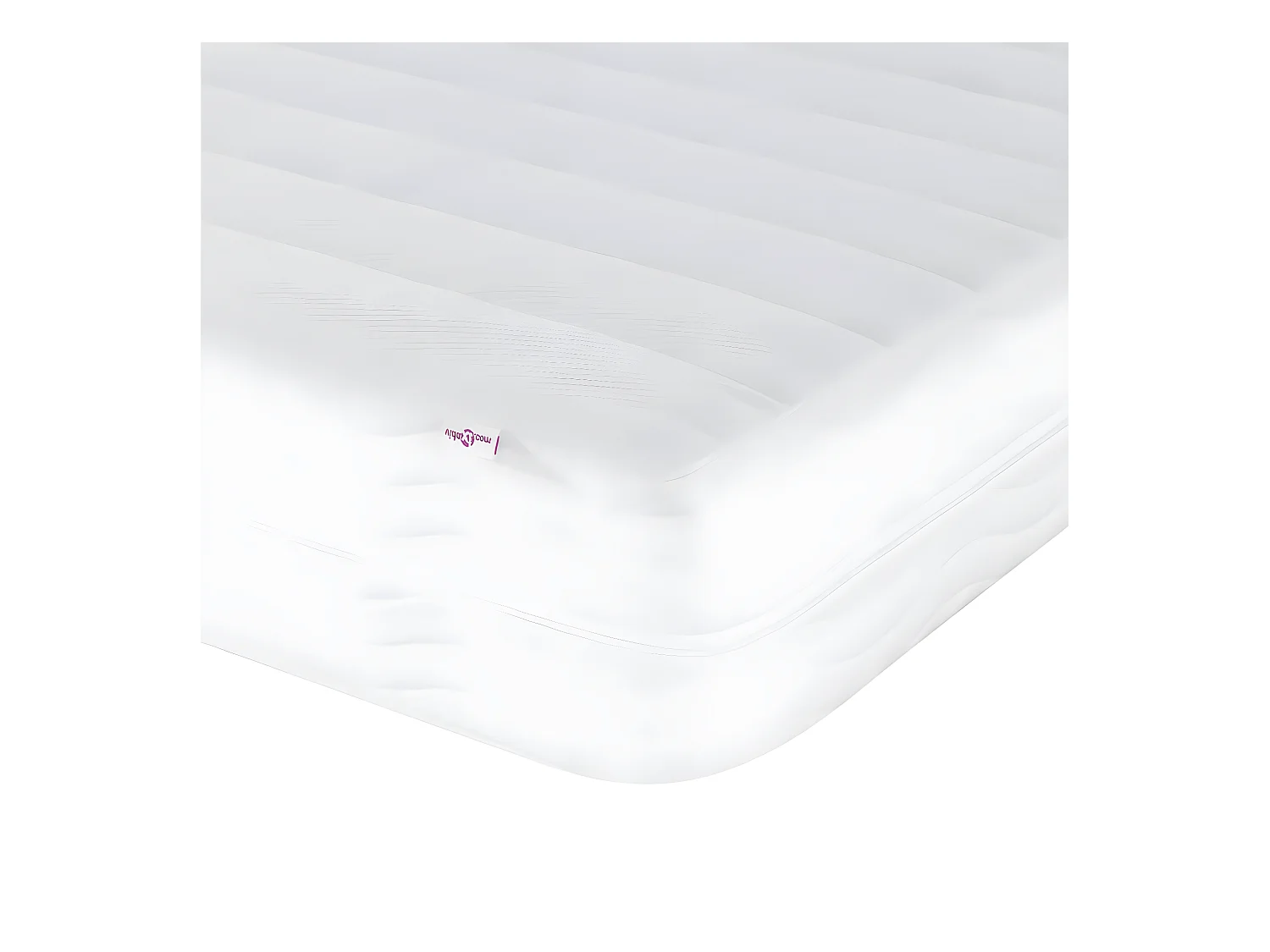 Lit avec matelas noir 80x200 velours
