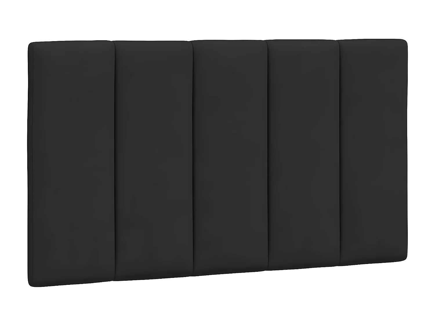 Lit avec matelas noir 80x200 velours