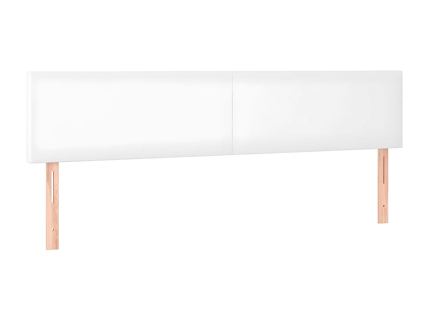 Sommier à lattes de lit avec matelas Blanc 180x200 Similicuir