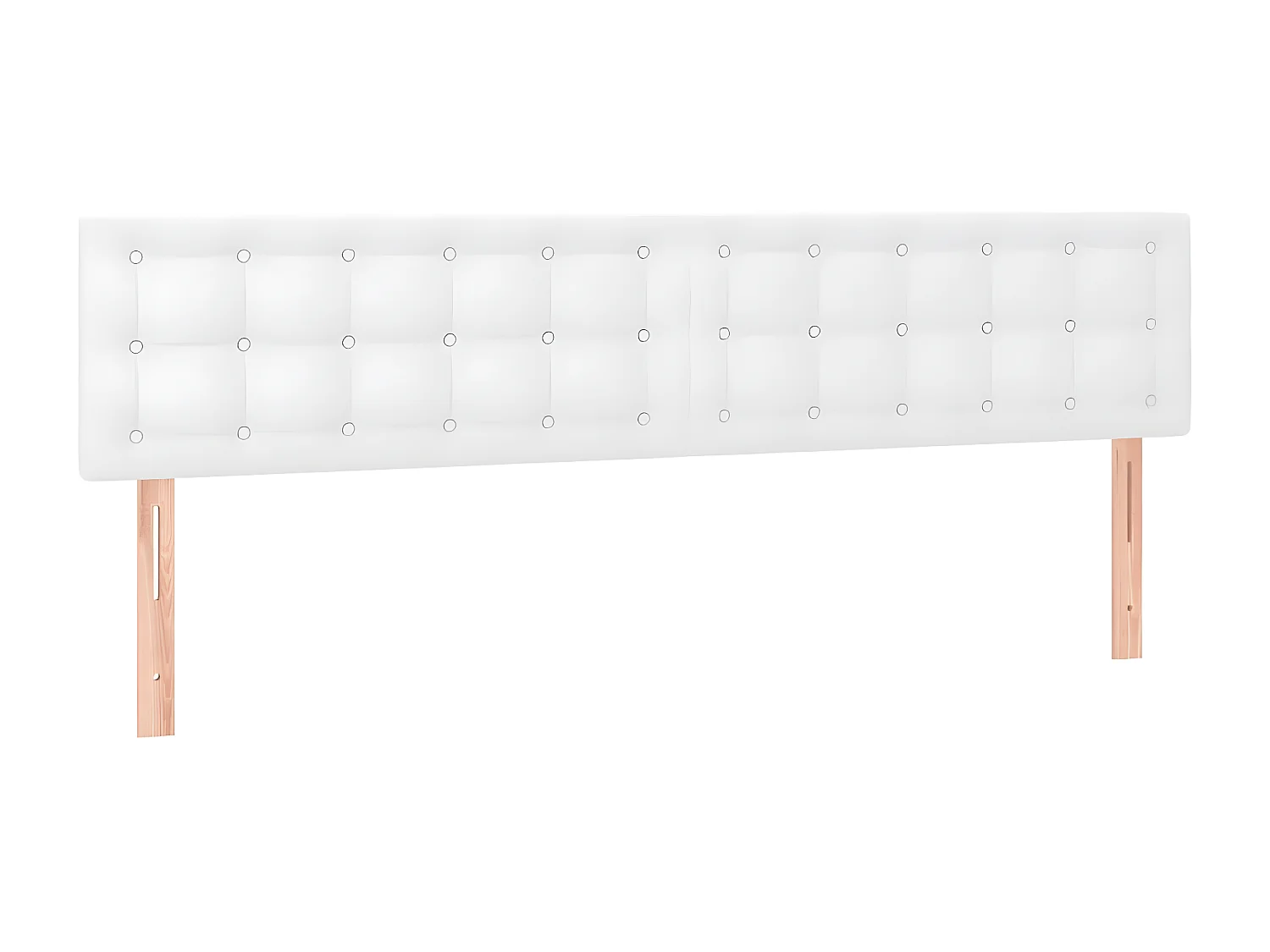 Sommier à lattes de lit avec matelas Blanc 180x200 Similicuir