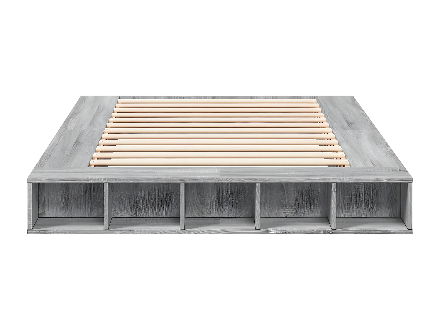 Cadre de lit sonoma gris 140x200 bois d'ingénierie