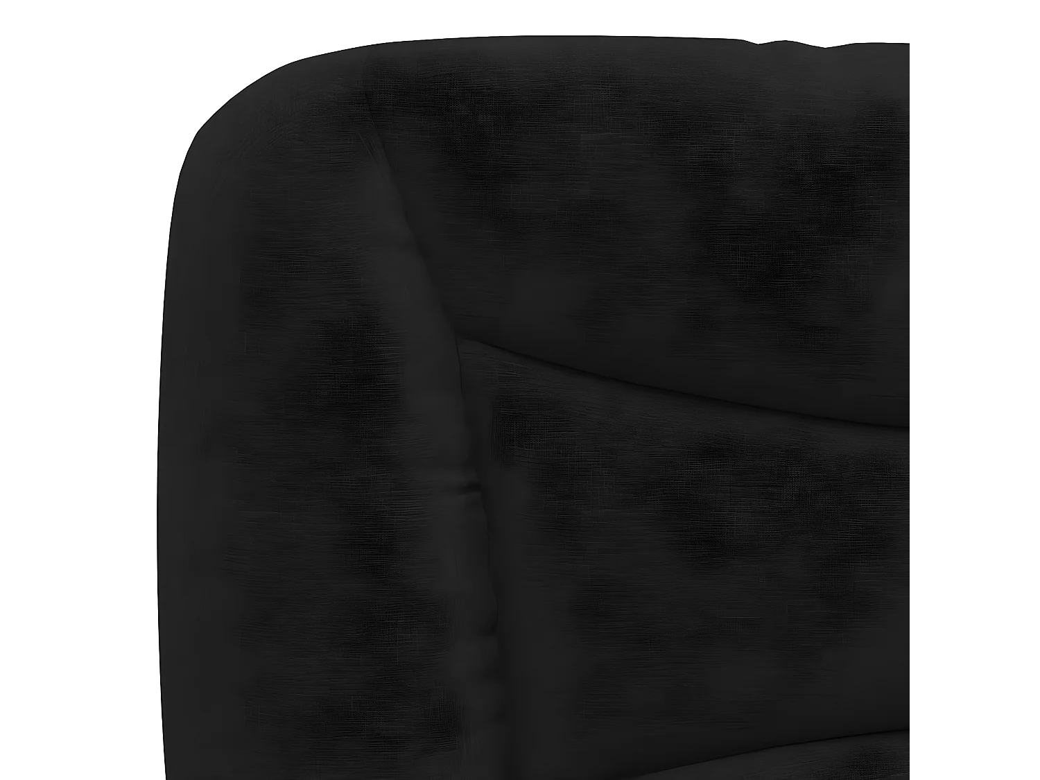 Lit avec matelas noir 120x200 tissu