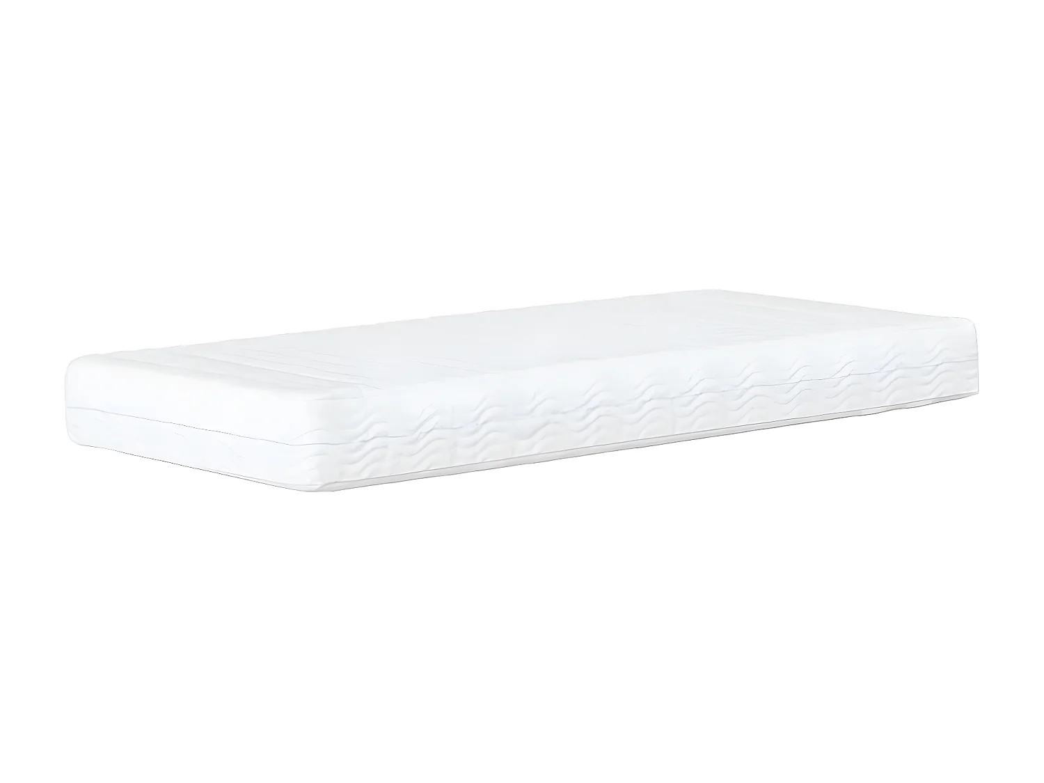 Lit avec matelas noir et blanc 90x200 similicuir
