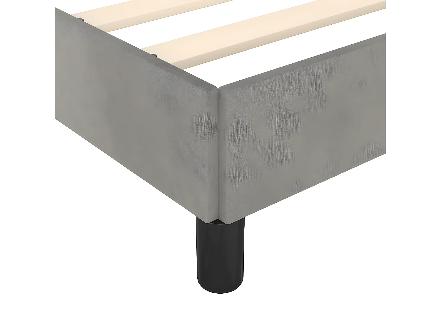 Cadre de lit avec tête de lit Gris clair 120x200