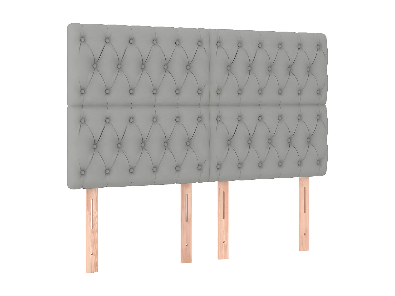 Sommier à lattes de lit matelas et LED Gris clair 160x200