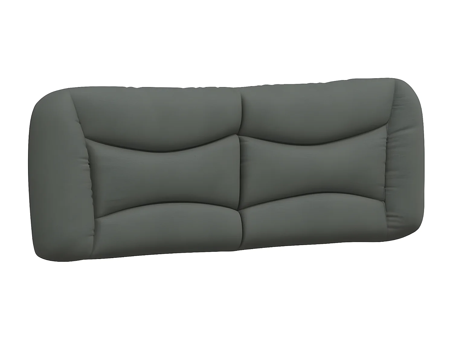 Lit avec matelas gris foncé 120x200 tissu