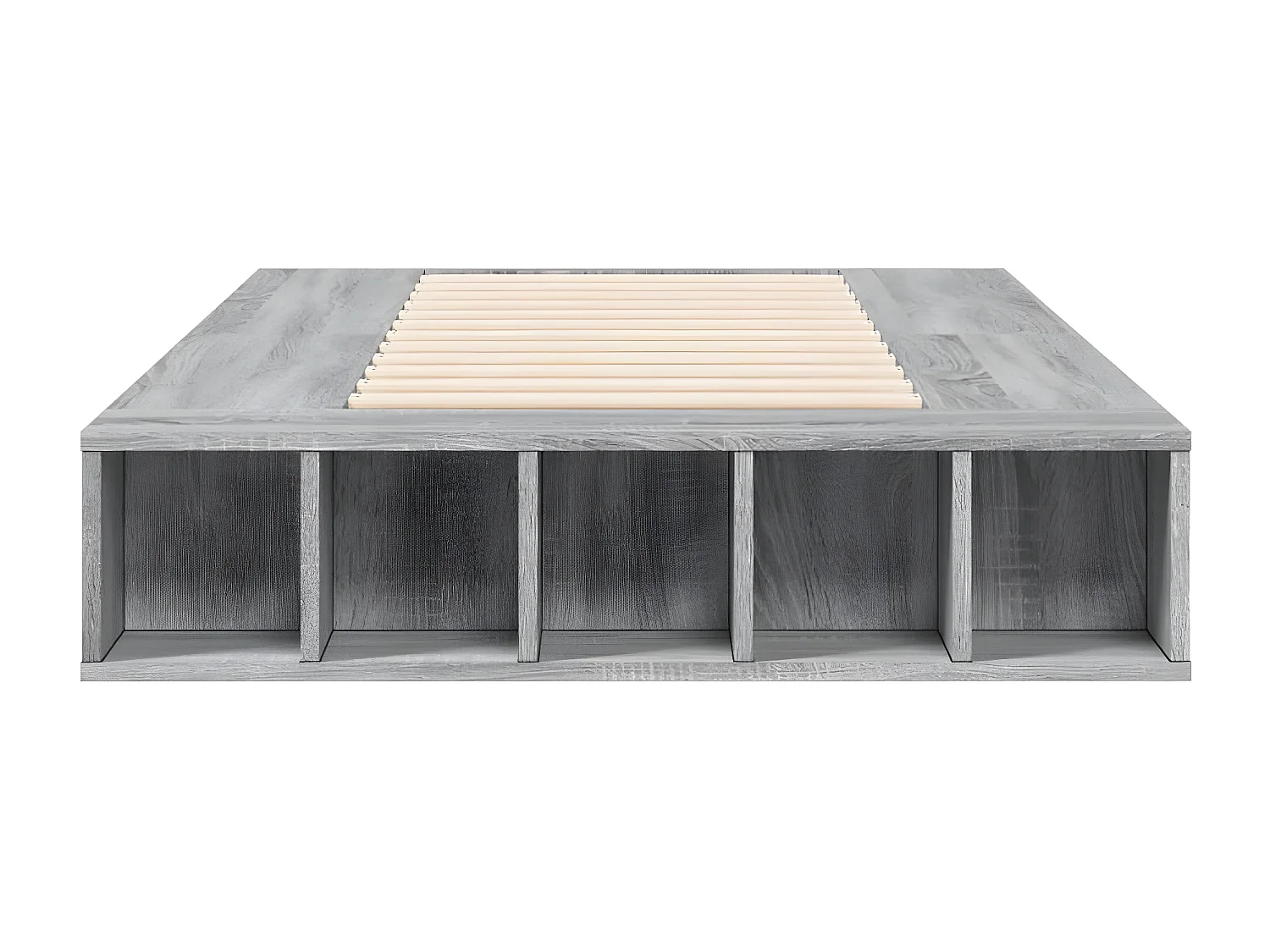 Cadre de lit sonoma gris 75x190 bois d'ingénierie