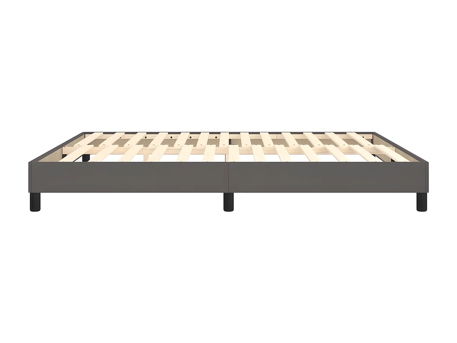 Bedframe kunstleer grijs 180x200 cm