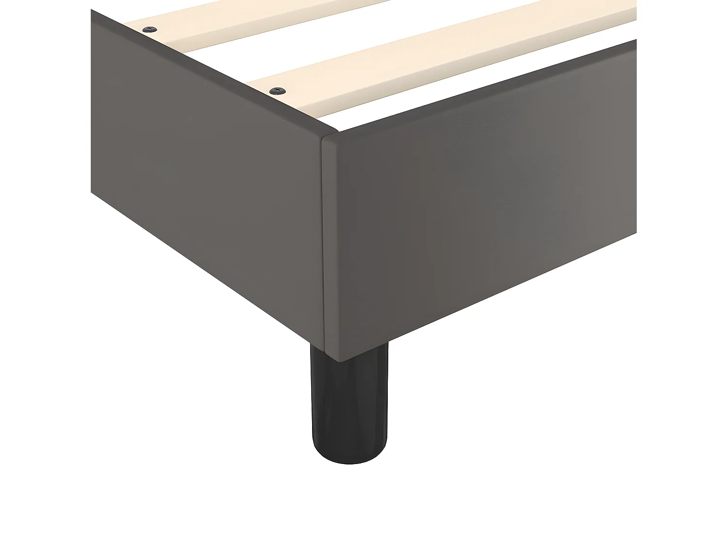 Bedframe kunstleer grijs 180x200 cm