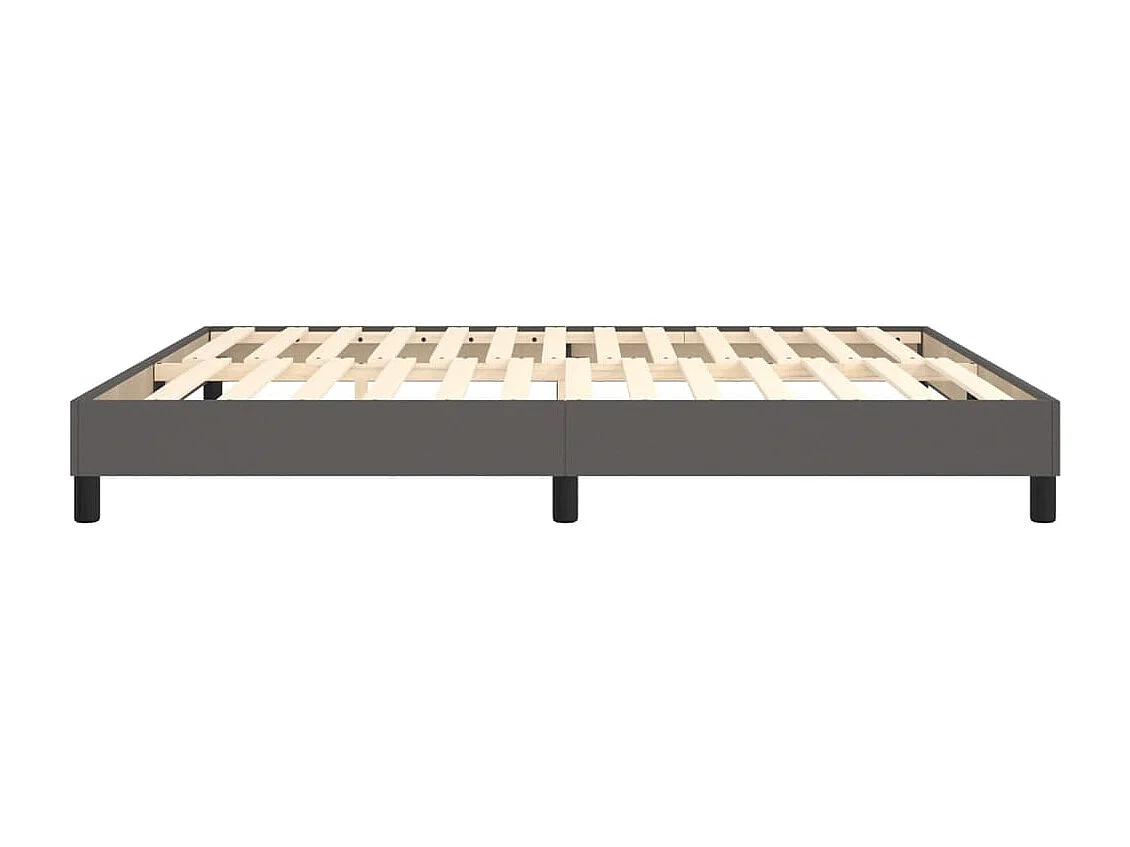 Bedframe kunstleer grijs 180x200 cm