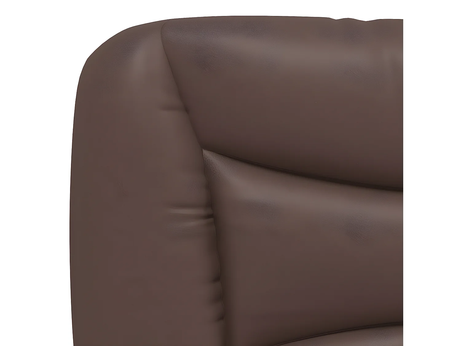 Lit avec matelas marron 100x200 similicuir