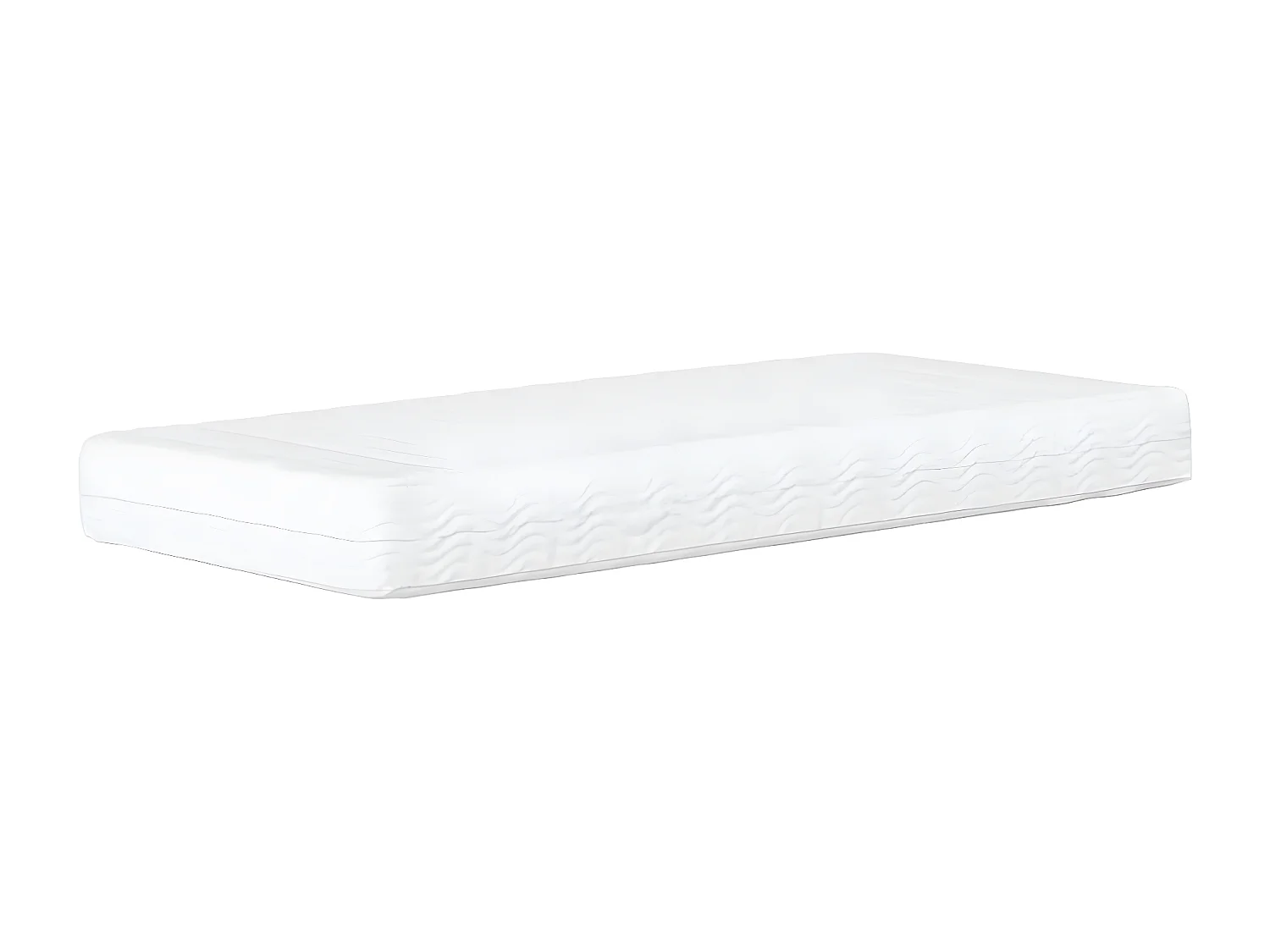 Lit avec matelas marron 100x200 similicuir