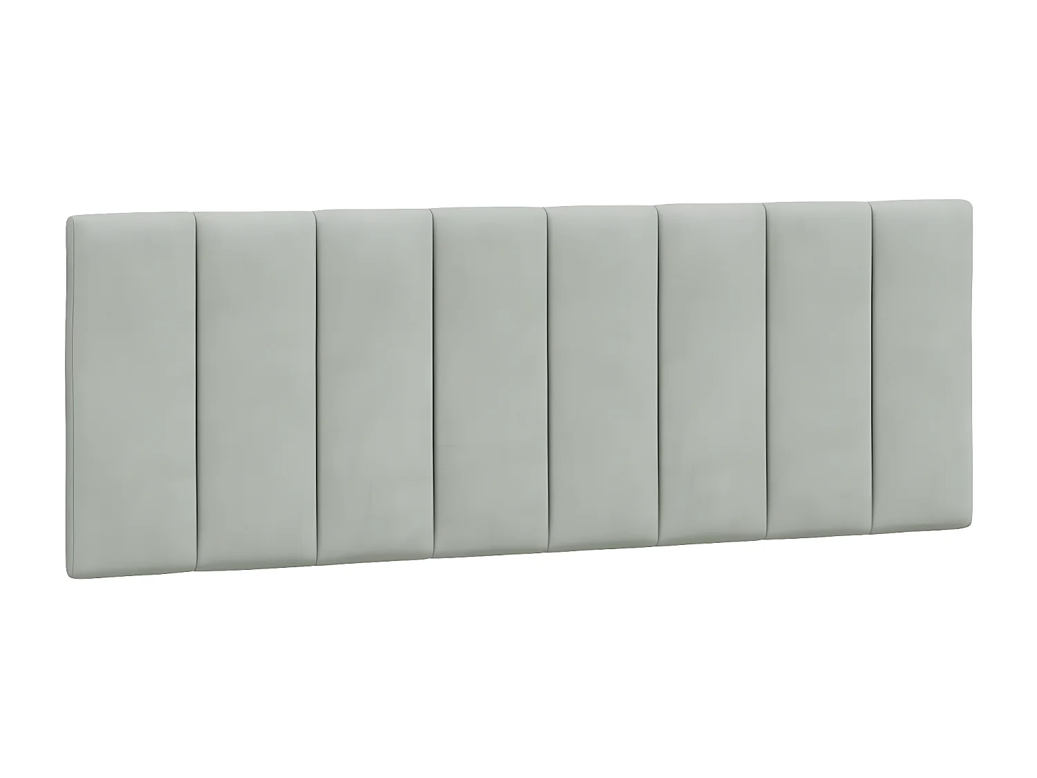 Lit avec matelas gris clair 140x200 velours