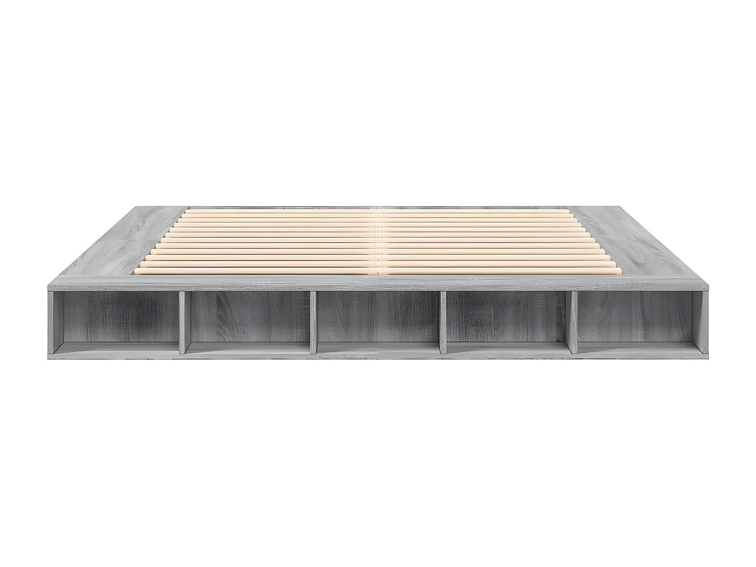 Bedframe bewerkt hout grijs sonoma eikenkleurig 180x200 cm