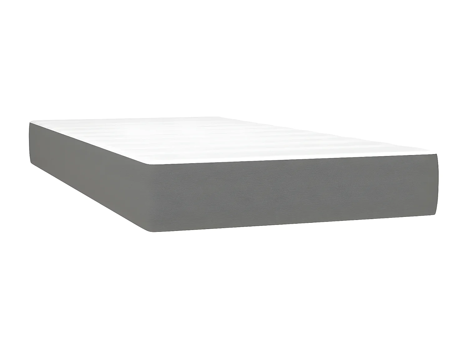 Sommier à lattes de lit matelas LED Gris foncé 200x200 Tissu
