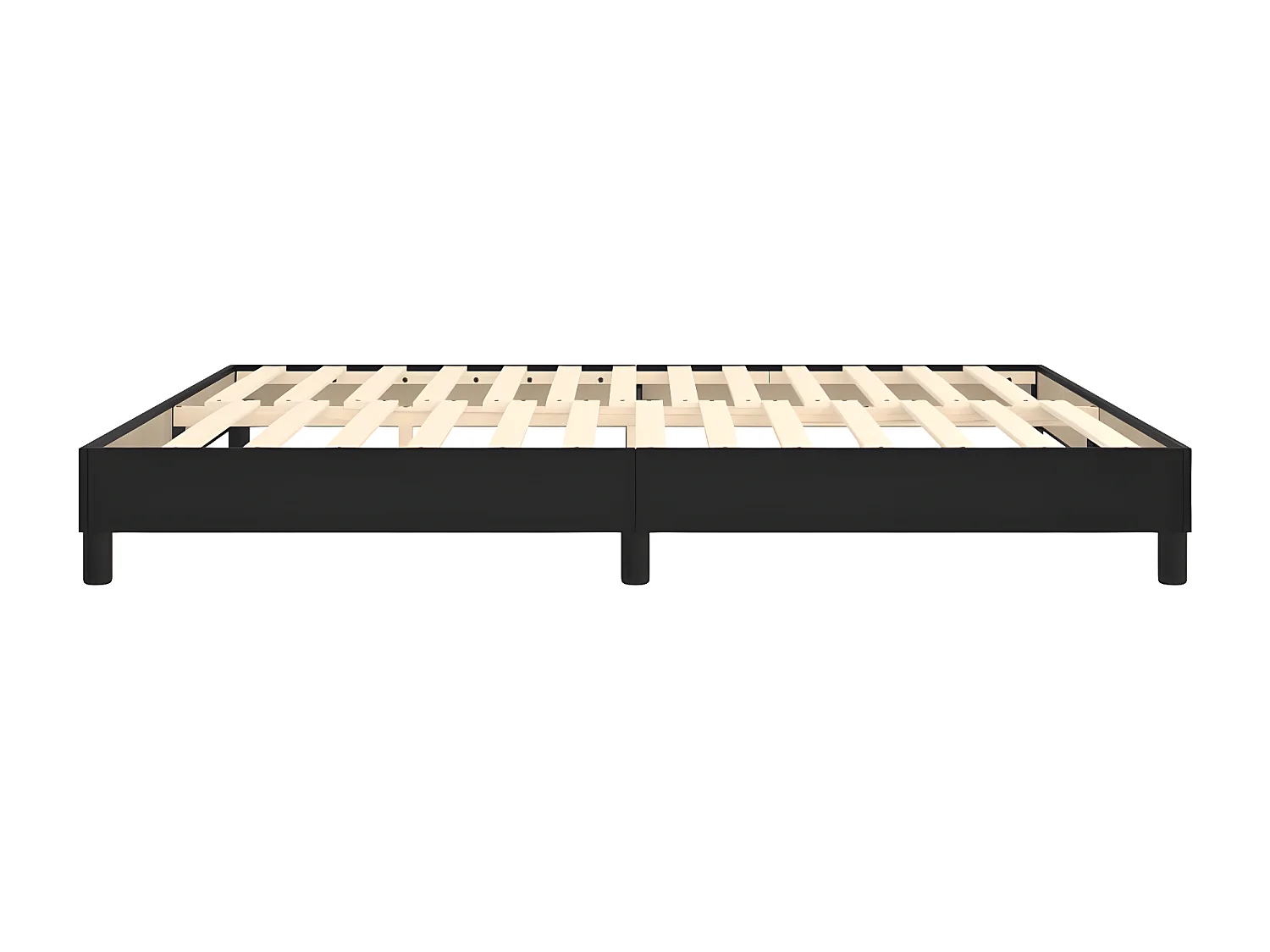 Cadre de lit Noir 160x200 Similicuir