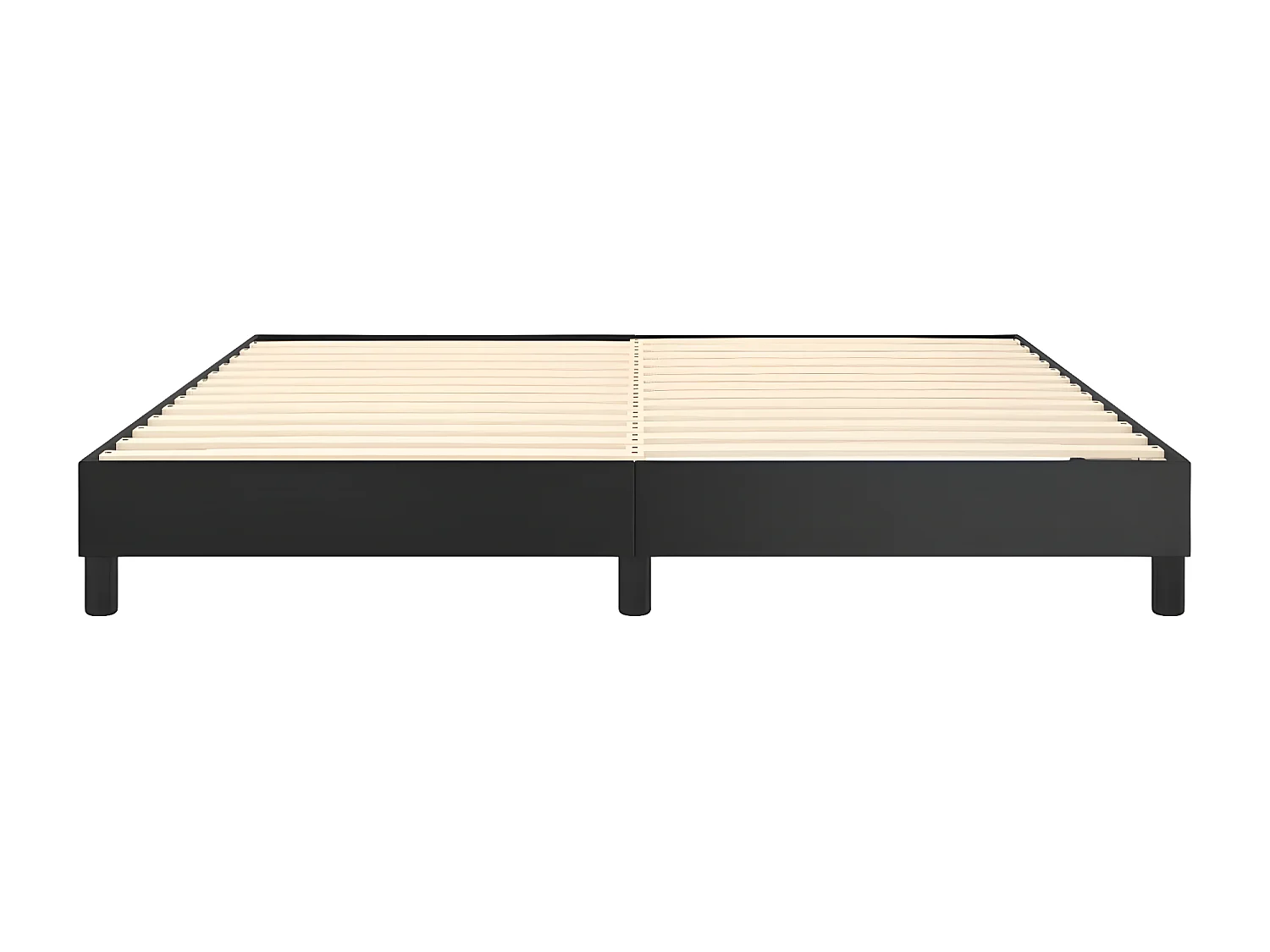 Cadre de lit Noir 160x200 Similicuir