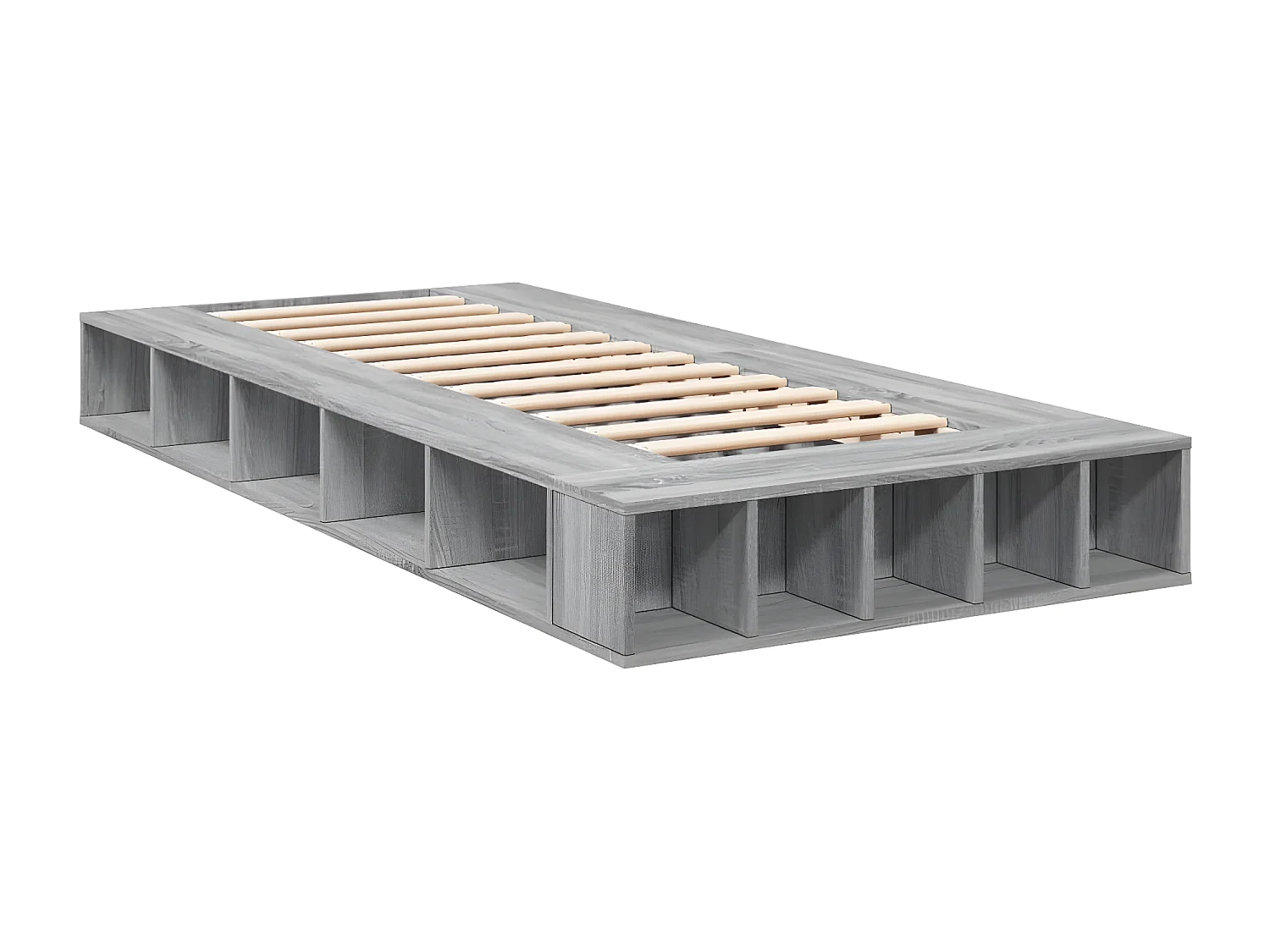 Cadre de lit sonoma gris 90x190 bois d'ingénierie