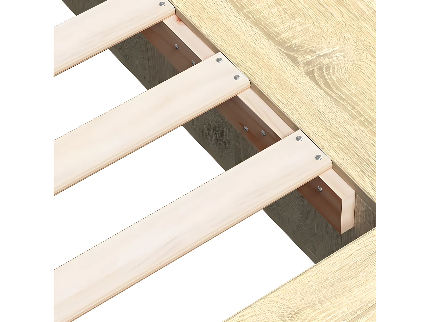 Cadre de lit chêne sonoma 160x200 bois d'ingénierie