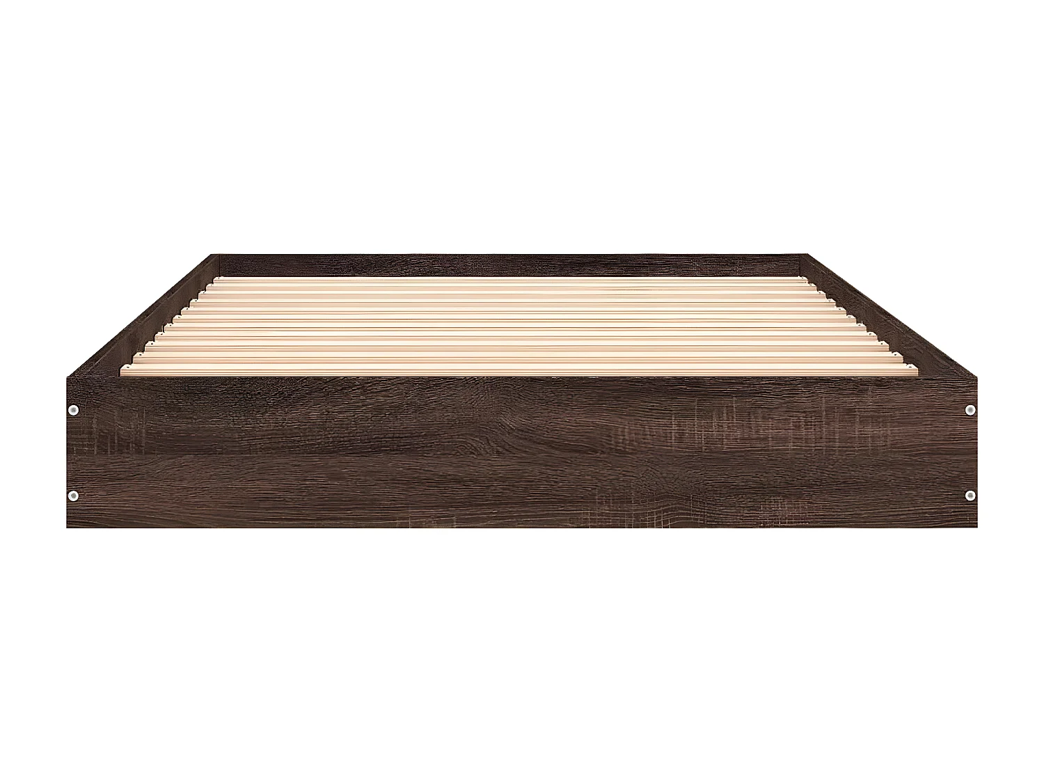 Cadre de lit chêne marron 100x200 bois d'ingénierie
