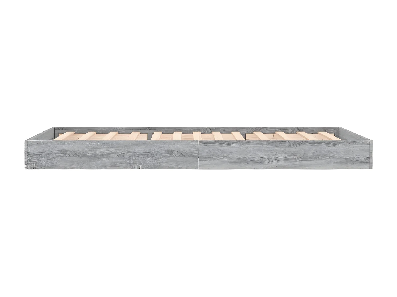 Cadre de lit sonoma gris 75x190 bois d'ingénierie