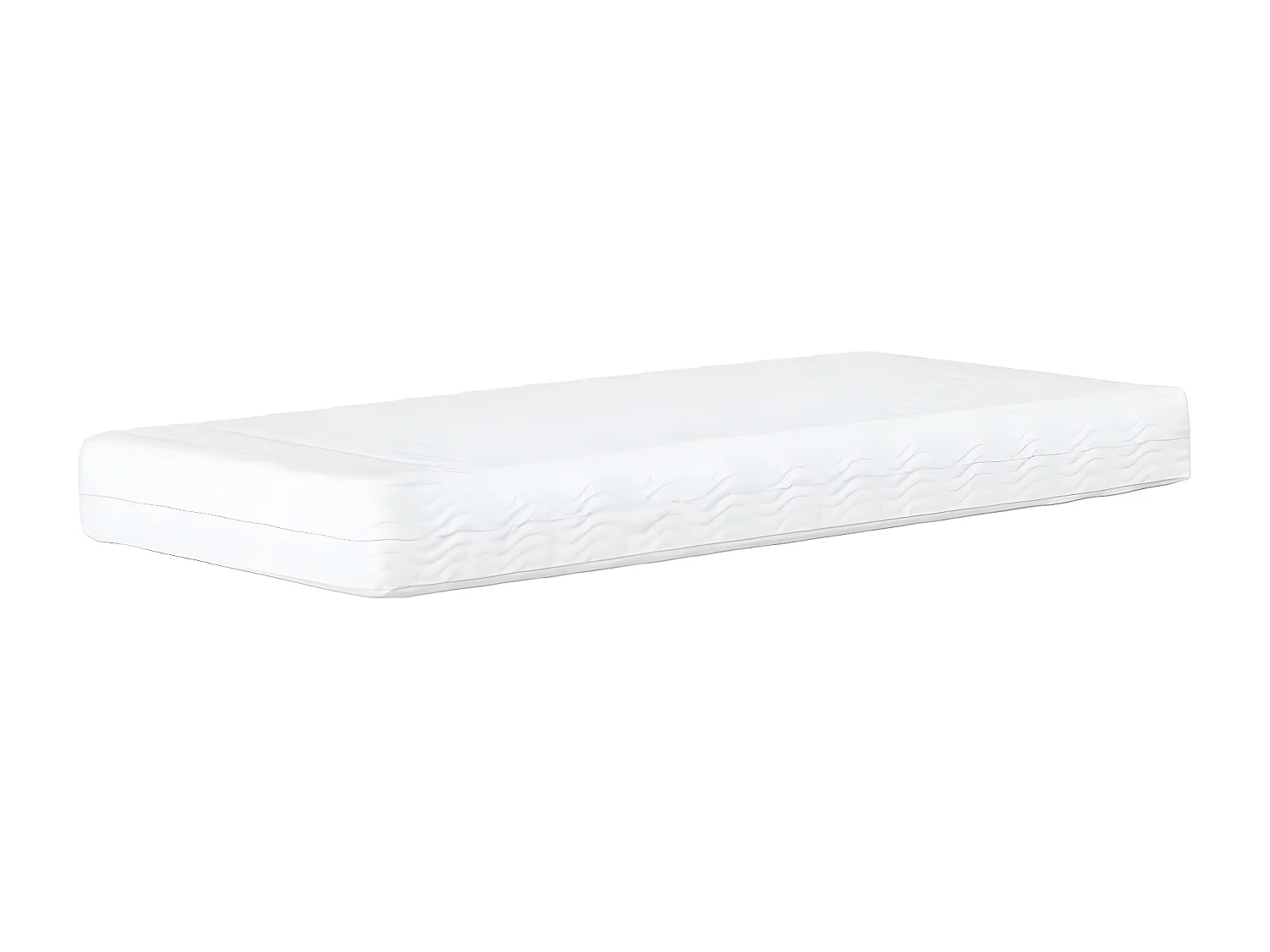 Lit avec matelas noir et blanc 90x200 similicuir
