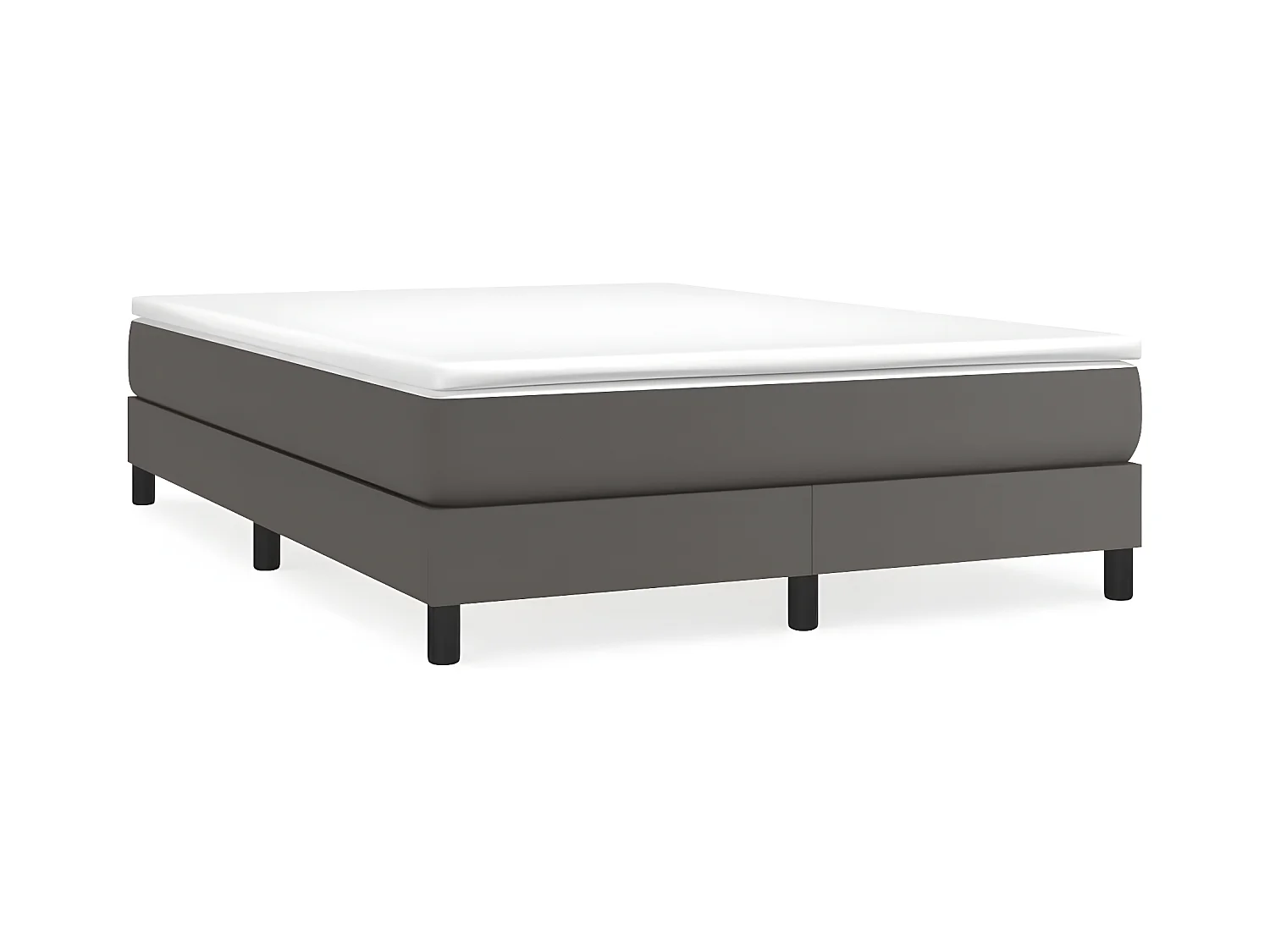 Cadre de lit Gris 140x190 Similicuir