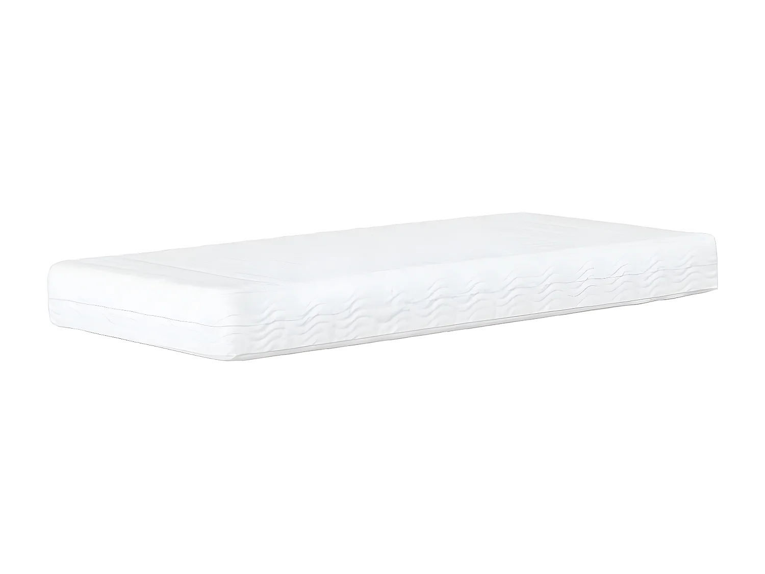 Lit avec matelas taupe 80x200 tissu