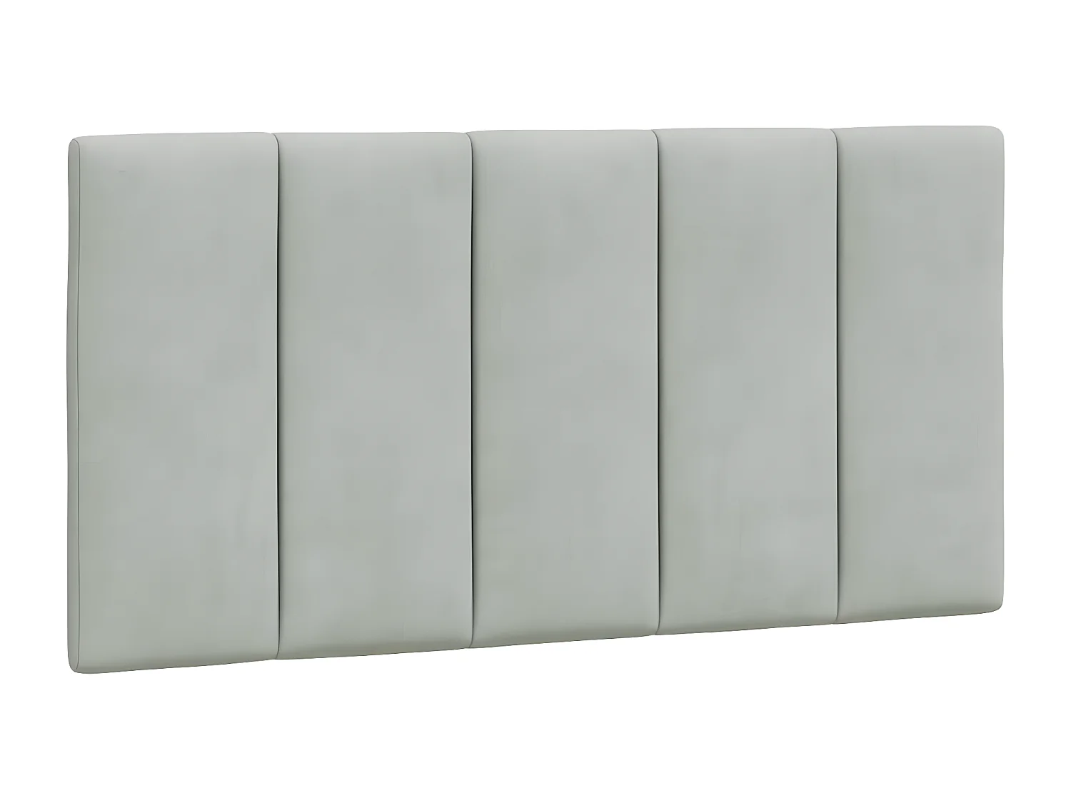 Lit avec matelas gris clair 100x200 velours