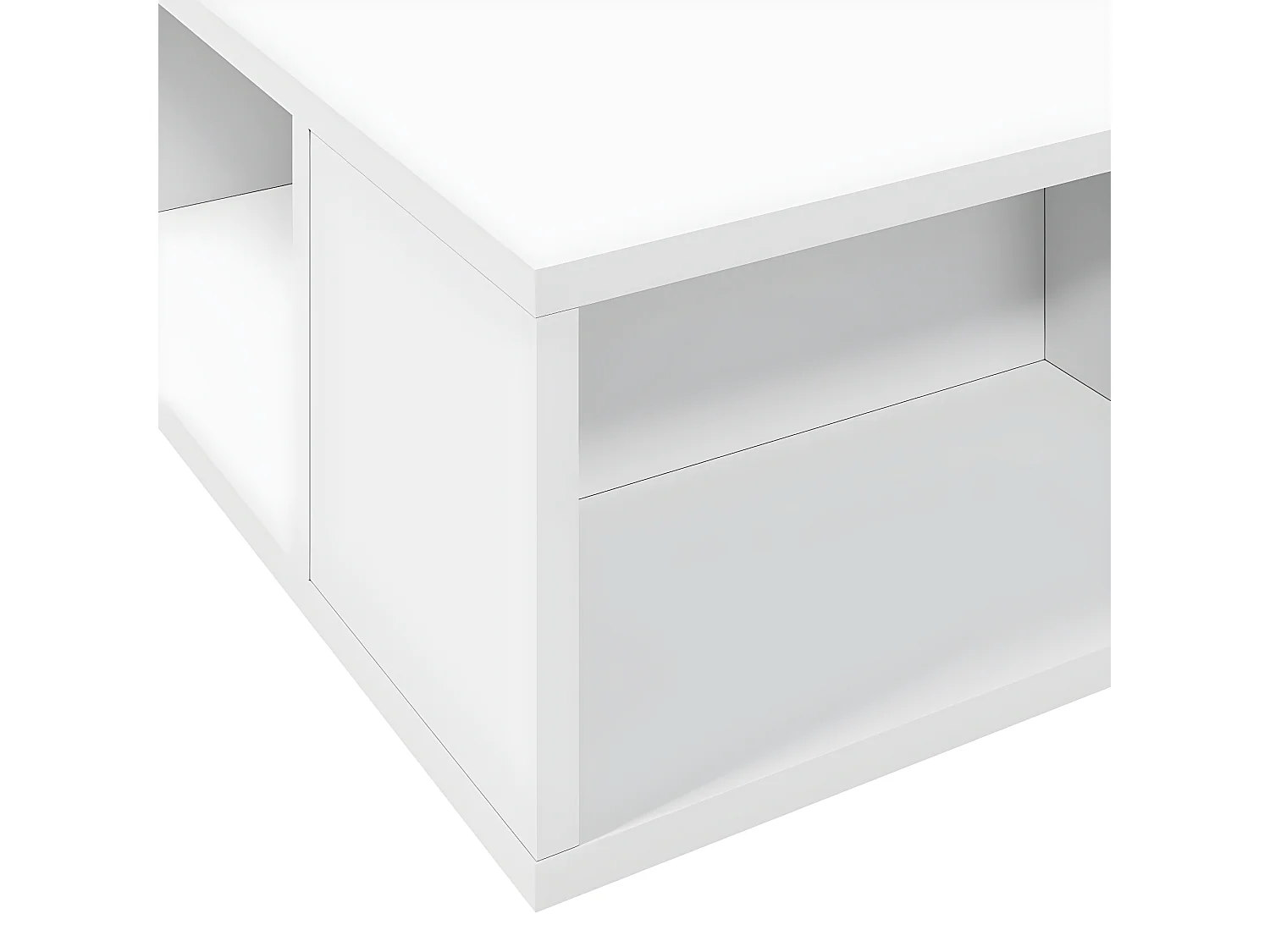 Cadre de lit blanc 160x200 bois d'ingénierie