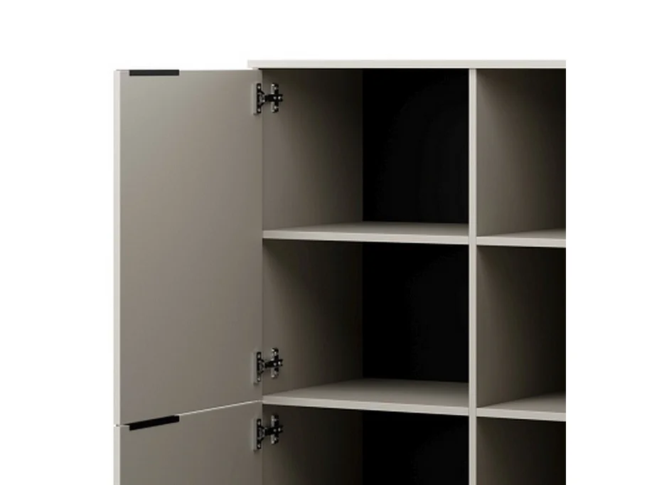 Buffet haut 4 portes beige mat Jude