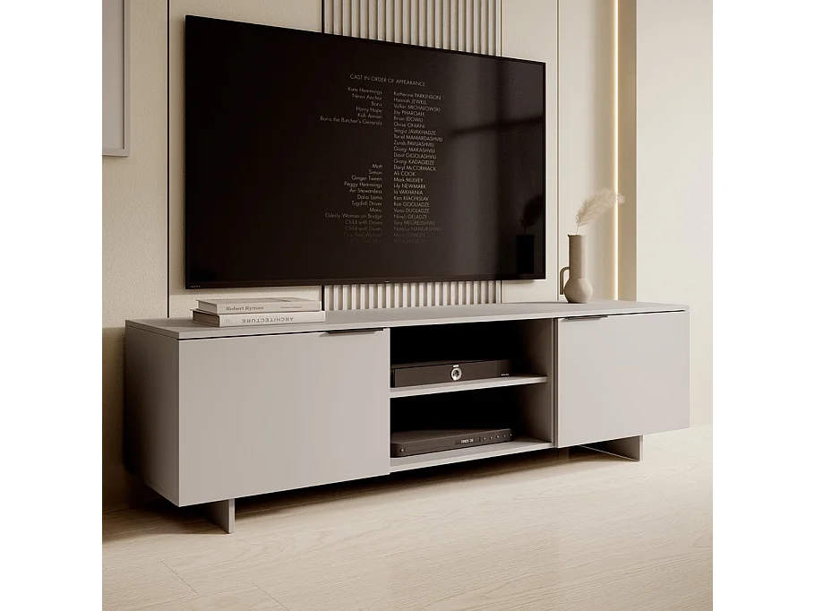 Meuble télé beige mat 180 cm Jude